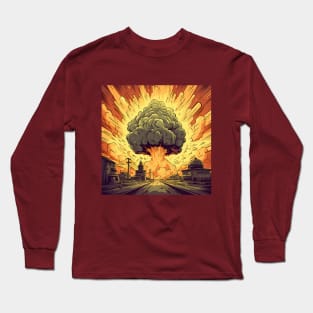 Illustration of catastrophic event. Nuclear explosion Long Sleeve T-Shirt